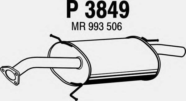 FENNO 3849 Глушник вихлопних газів кінцевий