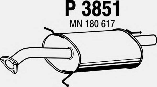 FENNO 3851 Глушник вихлопних газів кінцевий