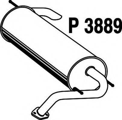 FENNO 3889 Глушник вихлопних газів кінцевий