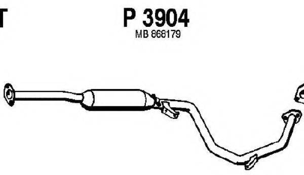 BOSAL 286-029 Середній глушник вихлопних газів