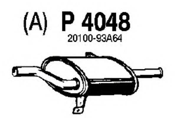 FENNO 4048 Глушник вихлопних газів кінцевий