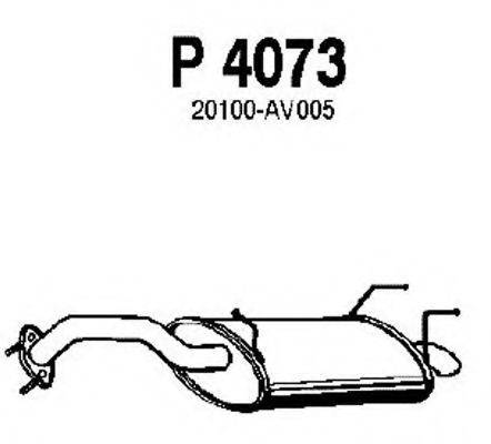 FENNO 4073 Глушник вихлопних газів кінцевий