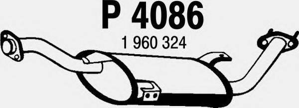 FENNO 4086 Середній глушник вихлопних газів