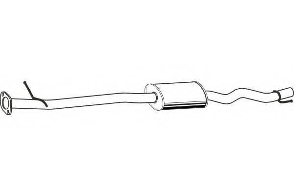FENNO 41015 Середній глушник вихлопних газів