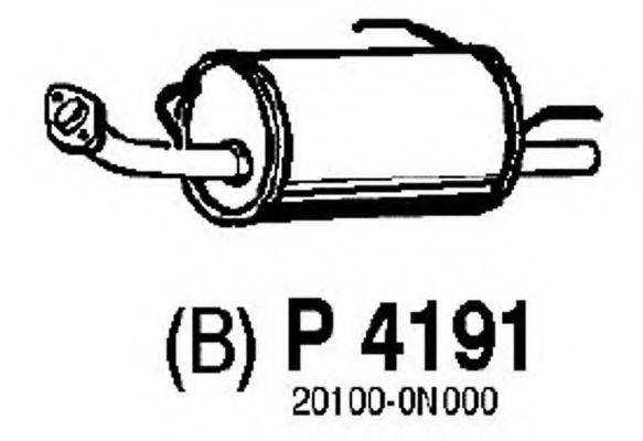 FENNO 4191 Глушник вихлопних газів кінцевий