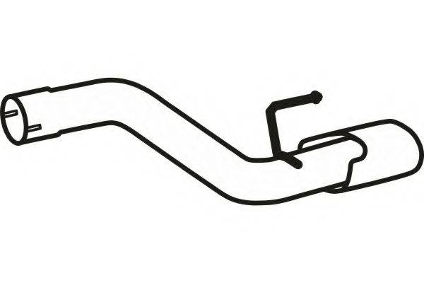 OPEL 854635 Труба вихлопного газу