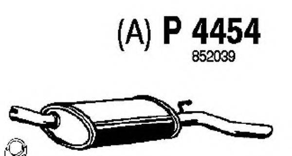 FENNO 4454 Глушник вихлопних газів кінцевий