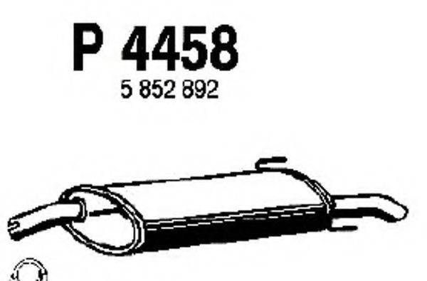 FENNO 4458 Глушник вихлопних газів кінцевий