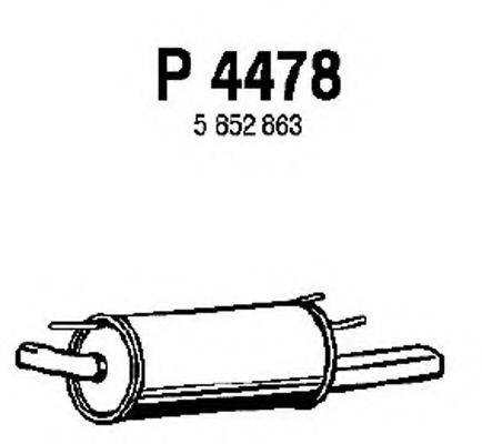 FENNO 4478 Глушник вихлопних газів кінцевий
