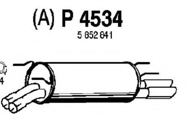 FENNO 4534 Глушник вихлопних газів кінцевий