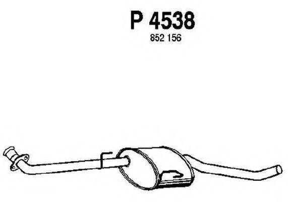 FENNO 4538 Середній глушник вихлопних газів