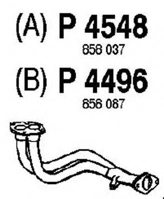 FENNO 4548 Труба вихлопного газу