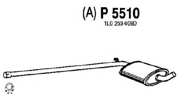 MTS 53850 Середній глушник вихлопних газів