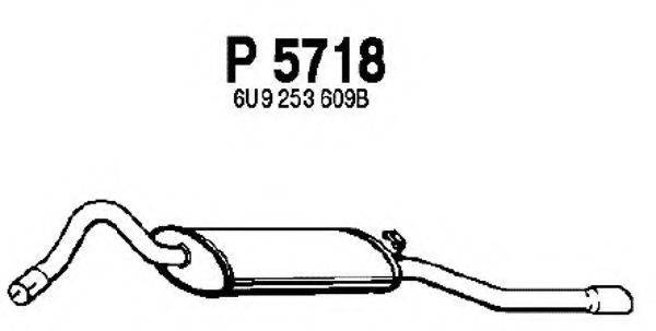 FENNO 5718 Глушник вихлопних газів кінцевий