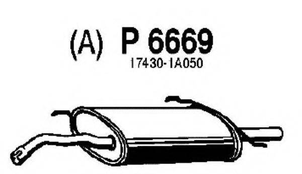 FENNO 6669 Глушник вихлопних газів кінцевий