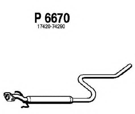 FENNO 6670 Середній глушник вихлопних газів