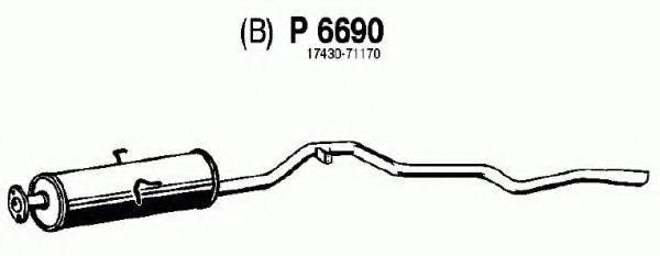 FENNO 6690 Глушник вихлопних газів кінцевий