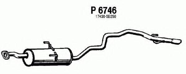 FENNO 6746 Глушник вихлопних газів кінцевий