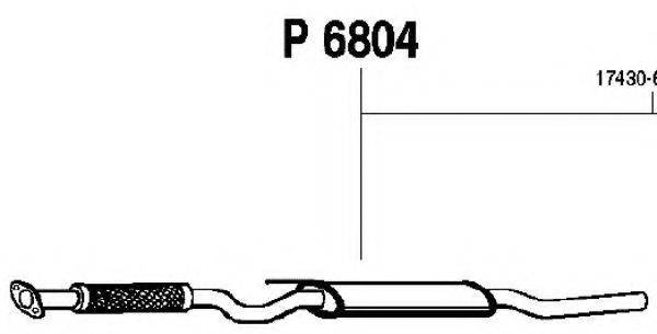 FENNO 6804 Середній глушник вихлопних газів