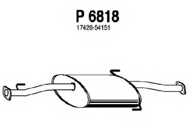 FENNO 6818 Середній глушник вихлопних газів