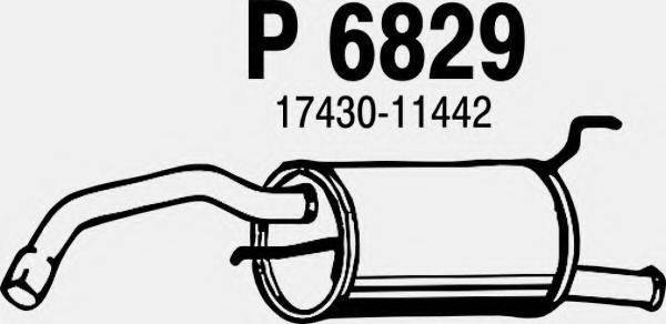 FENNO 6829 Глушник вихлопних газів кінцевий