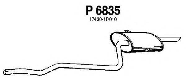 FENNO 6835 Глушник вихлопних газів кінцевий