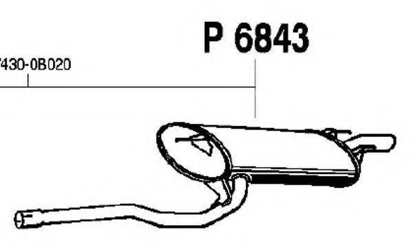 FENNO 6843 Глушник вихлопних газів кінцевий