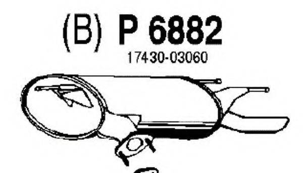 FENNO 6882 Глушник вихлопних газів кінцевий