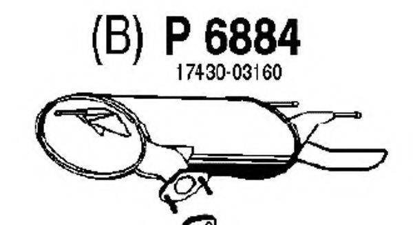 FENNO 6884 Глушник вихлопних газів кінцевий