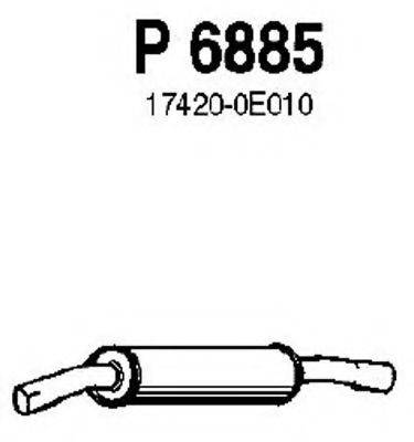 FENNO 6885 Середній глушник вихлопних газів