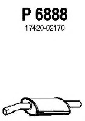 FENNO 6888 Середній глушник вихлопних газів