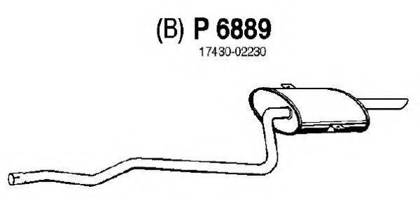 FENNO 6889 Глушник вихлопних газів кінцевий