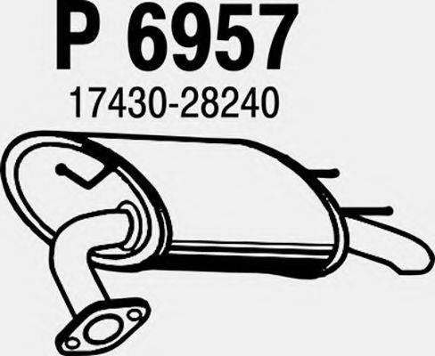 FENNO 6957 Глушник вихлопних газів кінцевий