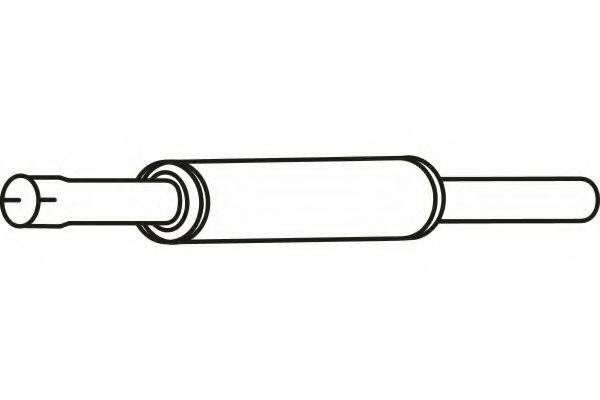 FENNO 7177 Середній глушник вихлопних газів