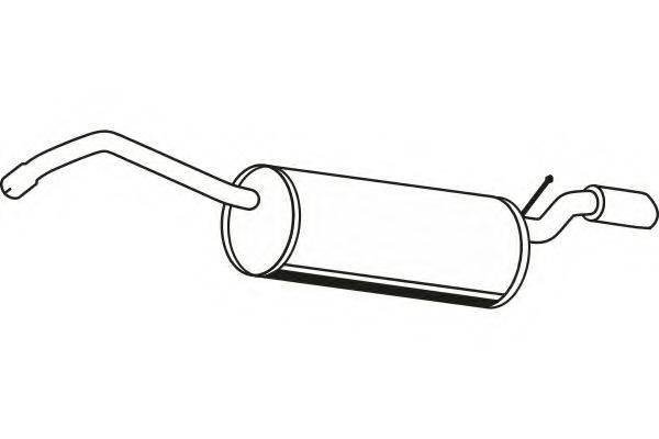 FENNO 7193 Глушник вихлопних газів кінцевий