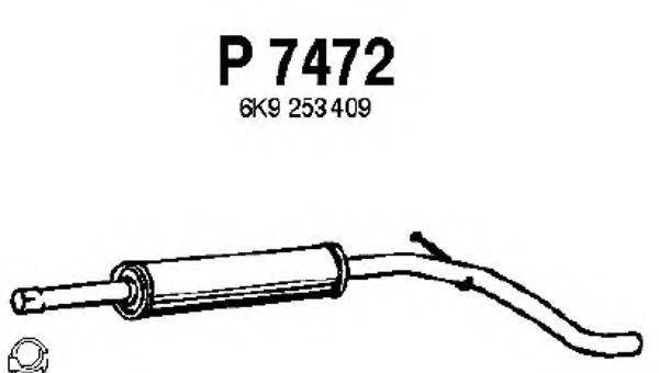 FENNO 7472 Середній глушник вихлопних газів