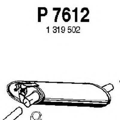 FENNO 7612 Середній глушник вихлопних газів