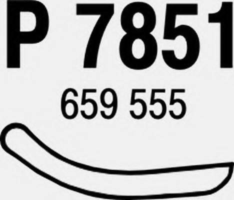 TEMOT 61 5 009 Труба вихлопного газу