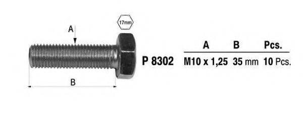 FENNO 8302 Кронштейн, труба вихлопного газу