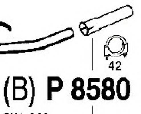 FENNO 8580 Труба вихлопного газу