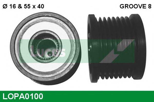LUCAS ENGINE DRIVE 436718 Механізм вільного ходу генератора