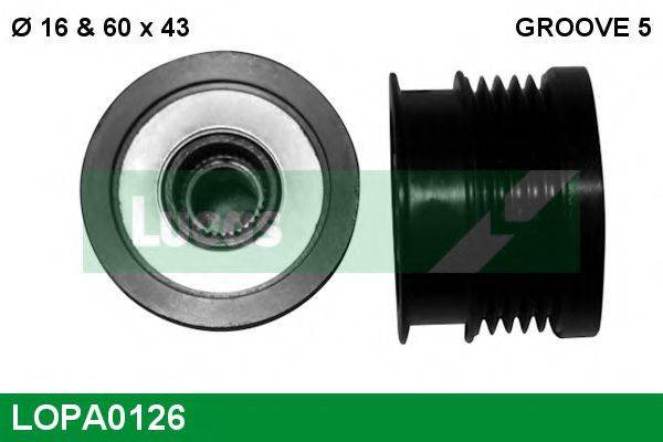 LUCAS ENGINE DRIVE 60964260 Механізм вільного ходу генератора