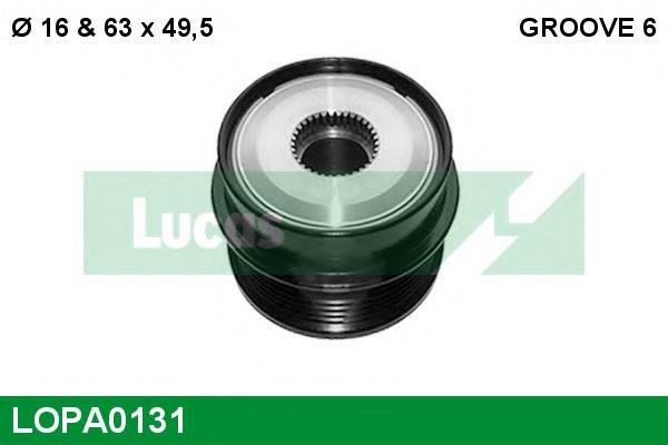 LUCAS ENGINE DRIVE 9 653 459 080 Механізм вільного ходу генератора