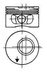 MAHLE ORIGINAL 011 63 .. Поршень