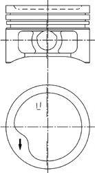 MAHLE ORIGINAL 011 06 .. Поршень