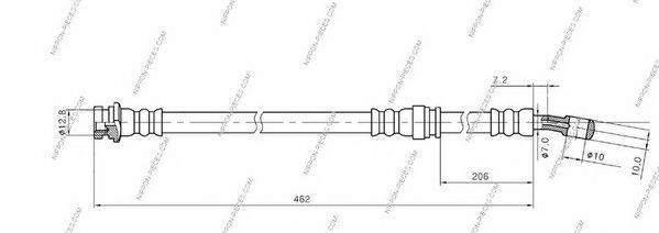 NPS SL 5019 Гальмівний шланг