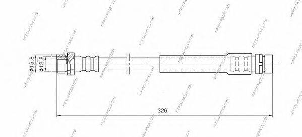 NPS SL 4881 Гальмівний шланг