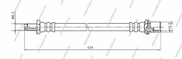 NPS SL 3593 Гальмівний шланг