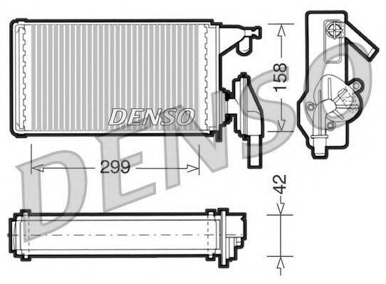 NPS DRR12002 Теплообмінник, опалення салону