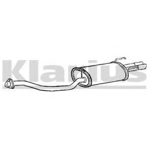 WALKER 16228 Глушник вихлопних газів кінцевий